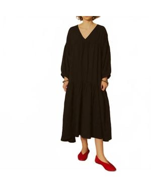 L.F.Markey Ballad Midi Dress - Black