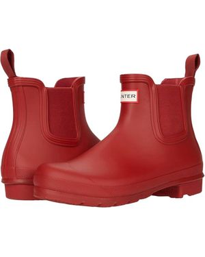 HUNTER Original Chelsea Rain Boot - Red