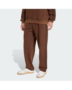adidas Premium Essentials Retro Washed Open Hem Pants - Brown