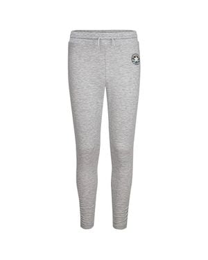 Converse Girls Chuck Patch Sweatpants 'S Lunar Rock Heather Drawstring Red550 - Gray