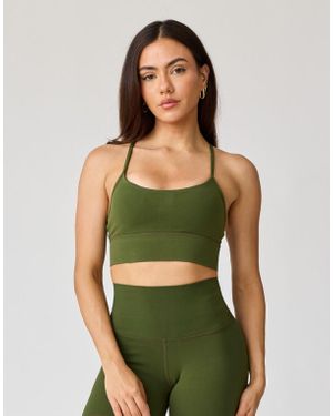AVA Active Hera Strappy Back Bra - Green