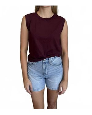Stateside Cloud Jersey Muscle Tank Top - Blue