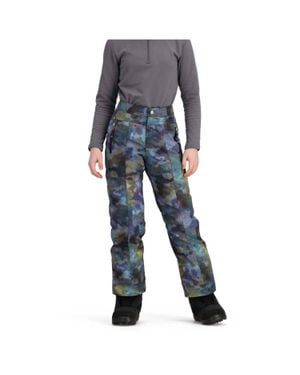 Obermeyer Girls Brooke Print Snow Pants - Gray