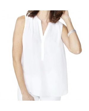 NYDJ Sleeveless Blouse - White