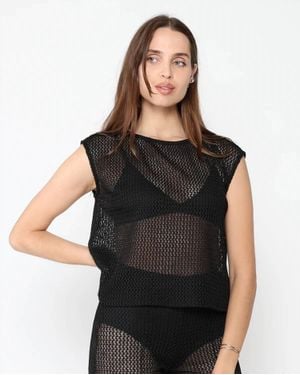 Ripley Rader Fishnet Lounge Tank - Black