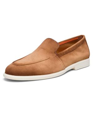 Santoni Malibu Venetian Loafer - Brown