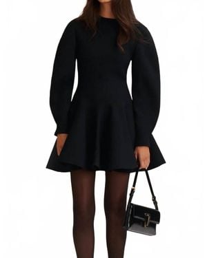Scanlan Theodore Crepe Knit Ballet Dress - Black