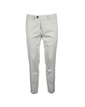BRO-SHIP Tencel Stretch Pants With Contemporary Design - Gray