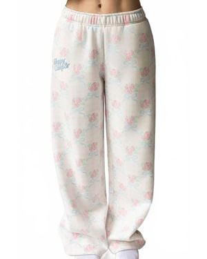 The Happy Camp3r Laced With Love Sweatpants - White