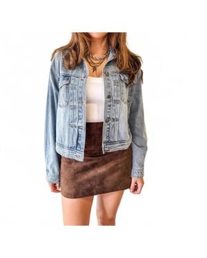 Mustard Seed Downtown Classic Denim Jacket - Blue