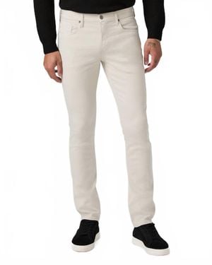 PAIGE Transcend Federal Slim Straight Jean - White