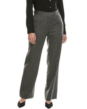 Officine Generale Ilenia Herringbone Wool Pant - Black