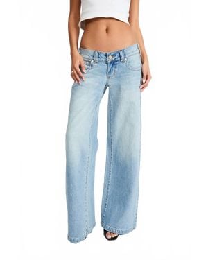 Abrand Jeans 00 Super Low And Wide Jeans - Blue