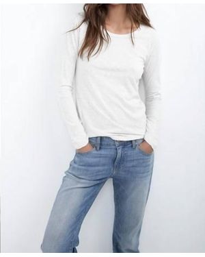 Velvet By Graham & Spencer Kilia Vintage Slub Tee - Blue