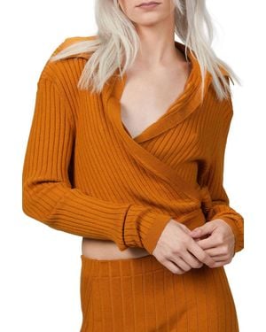 Ronny Kobo Fusako Knit Top - Orange
