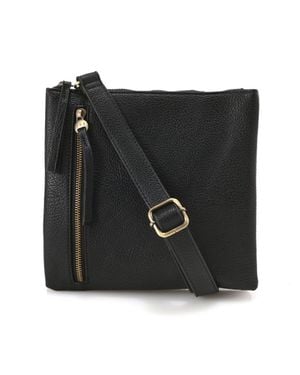 Joy Susan Dawn Multi Pocket Compact Crossbody Bag - Black