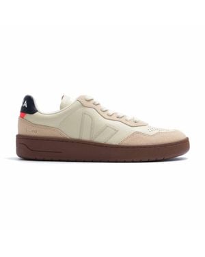 Veja V-90 Leather Sneakers - Brown