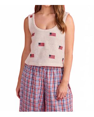 Double A Roxy Top Betsy Rose Vest - Red