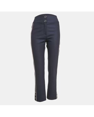 Jonathan Simkhai Side Stripe Gabardine Pants - Blue