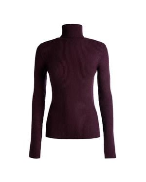 Bally Orchid Wool Turtleneck Sweater, Brand Size 40 Us - Purple