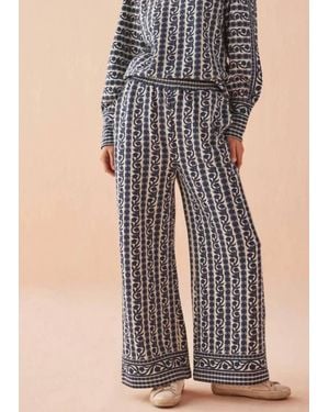 Omika Reece Wide Leg Sweatpants - Blue