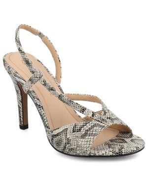 Journee Collection Journee Varra Medium And Wide Width Dress Sandals - Metallic