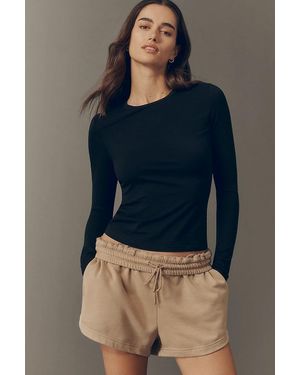 Varley Edna Fitted Long-Sleeve Tee - Blue