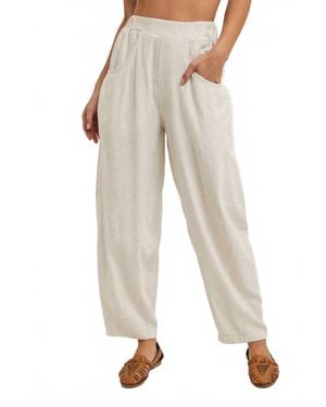 Bluivy Relax Barrel Pants - Natural