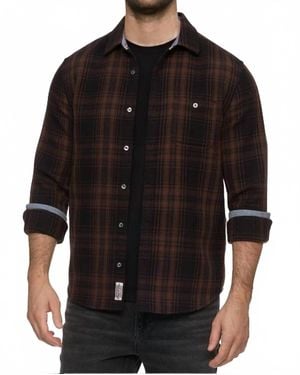 Flag & Anthem Westchester Brushed Waffle Shirt Jacket - Black