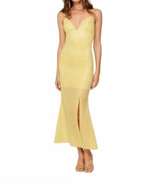 Line & Dot Radiant Maxi Dress - Yellow
