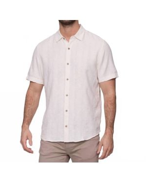 Flag & Anthem Oliver Oceanside Linen Shirt - White