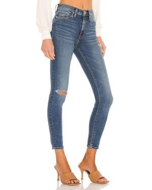 Hudson Jeans Barbara High Waist Super Skinny Ankle Jeans - Blue