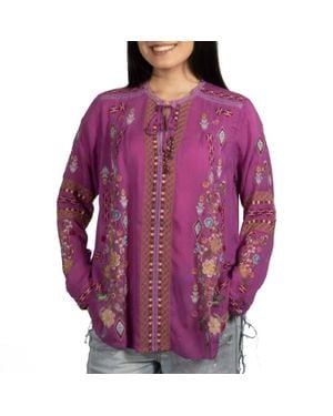 Johnny Was Paulina Shirt Eli - Purple