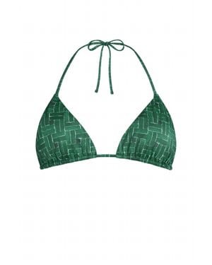 ALICIA SWIM Eva Triangle Bikini Top - Green