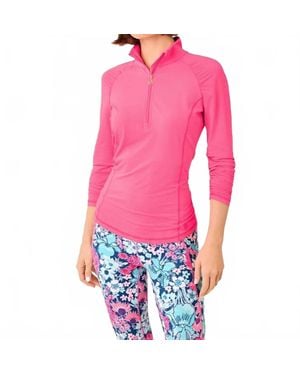 Lilly Pulitzer Justine Upf 50+ Half Zip Jacket - Pink