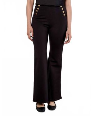 Apricot Stretch Flare Trouser - Black