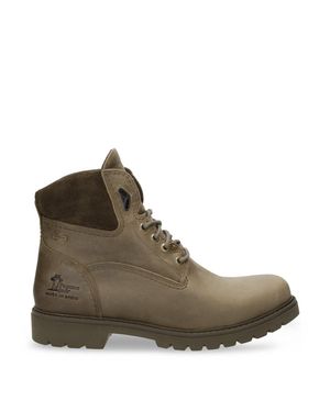 Panama Jack Amur Gtx C32 Khaki Waterproof Leather Ankle Boots - Brown