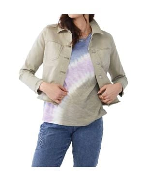 Fdj Cropped Shirt Jacket - Gray