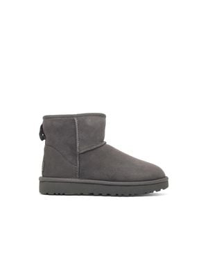 UGG Classic Mini Ii Suede Ankle Boots - Gray