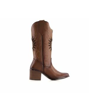 Forastero Leather Boots Western - Brown