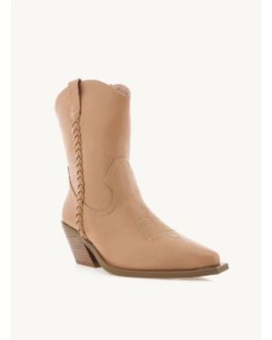 Billini Ellenora Western Booties - White