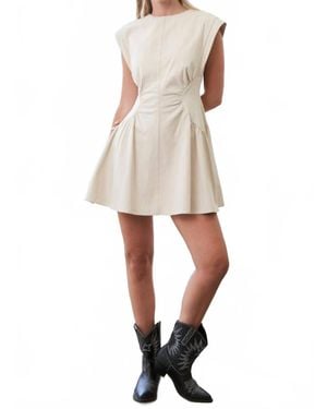 Mint Exclusives Stella A-Line Mini Dress - Natural