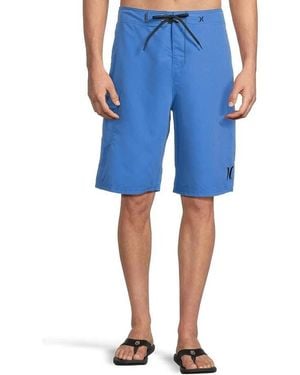 Hurley One & Only 22" Boardshort Drawstring Waist Swimwear Ddr665 - Blue