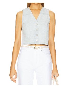 Rag & Bone Juliana Tweed Vest - Blue