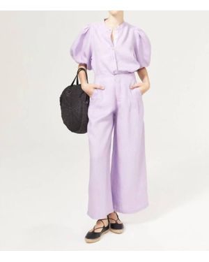 Lanhtropy Culotte Linen Pants - Pink