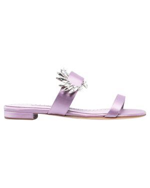 Manolo Blahnik Chivela 010 Flat Sandals - Pink