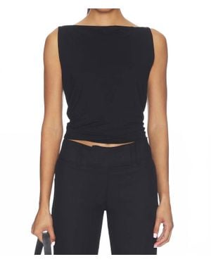 Enza Costa Fluid Jersey Tank Top - Blue