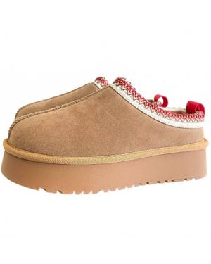 Ccocci Tessa Sherpa Lined Platform Slipper - Natural