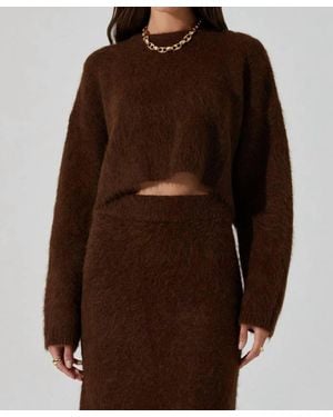 Astr Clarisse Sweater - Brown