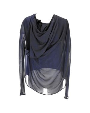 Haider Ackermann Draped Top - Blue